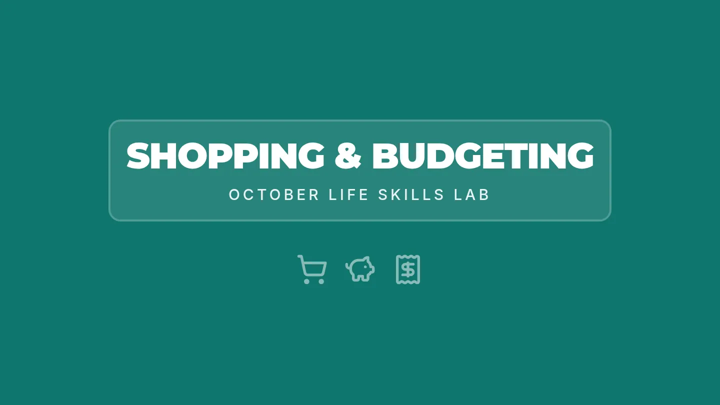 Shopping Budgeting Slides October