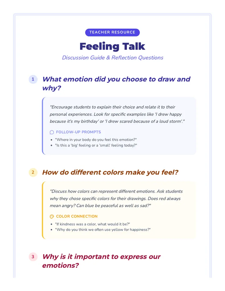 Feeling Talk Discussion Guide