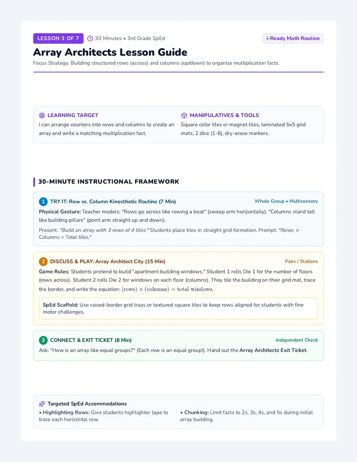 Array Architects Lesson Guide