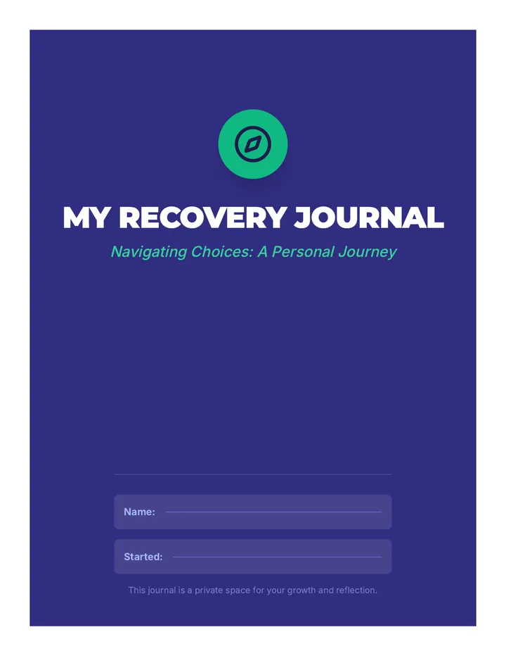 My Recovery Journal Booklet