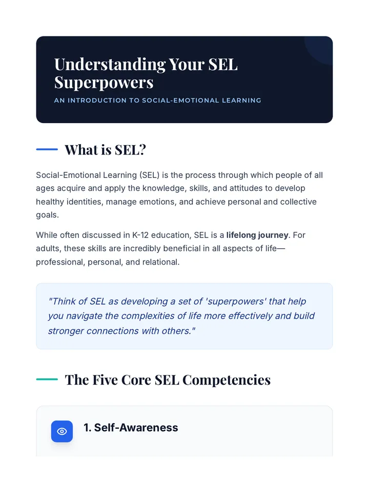 SEL Intro Reading