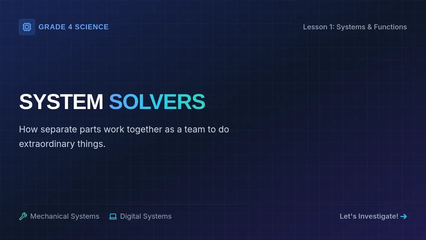 System Solvers Slides
