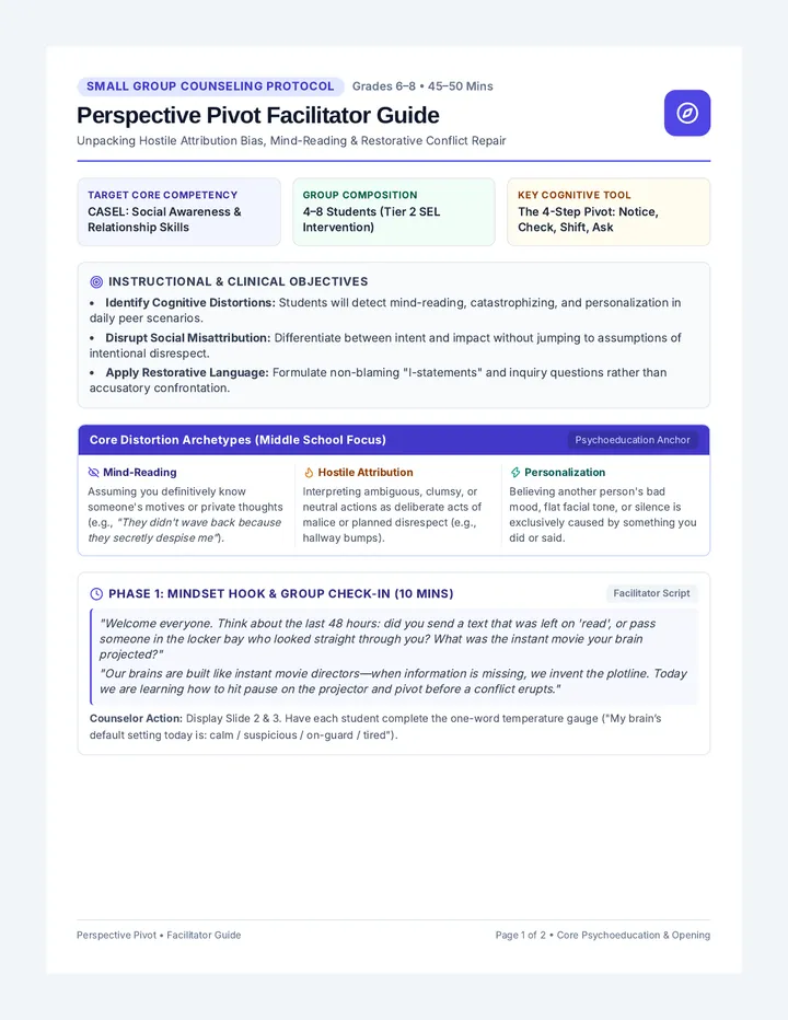 Perspective Pivot Counselor Guide