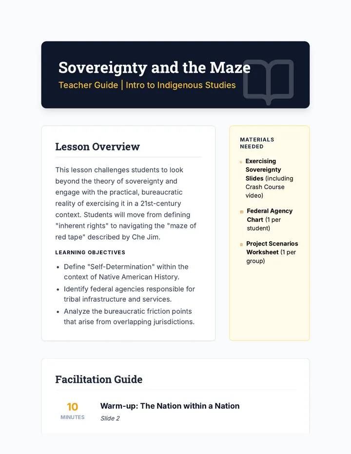 Sovereignty Muscle Teacher Guide