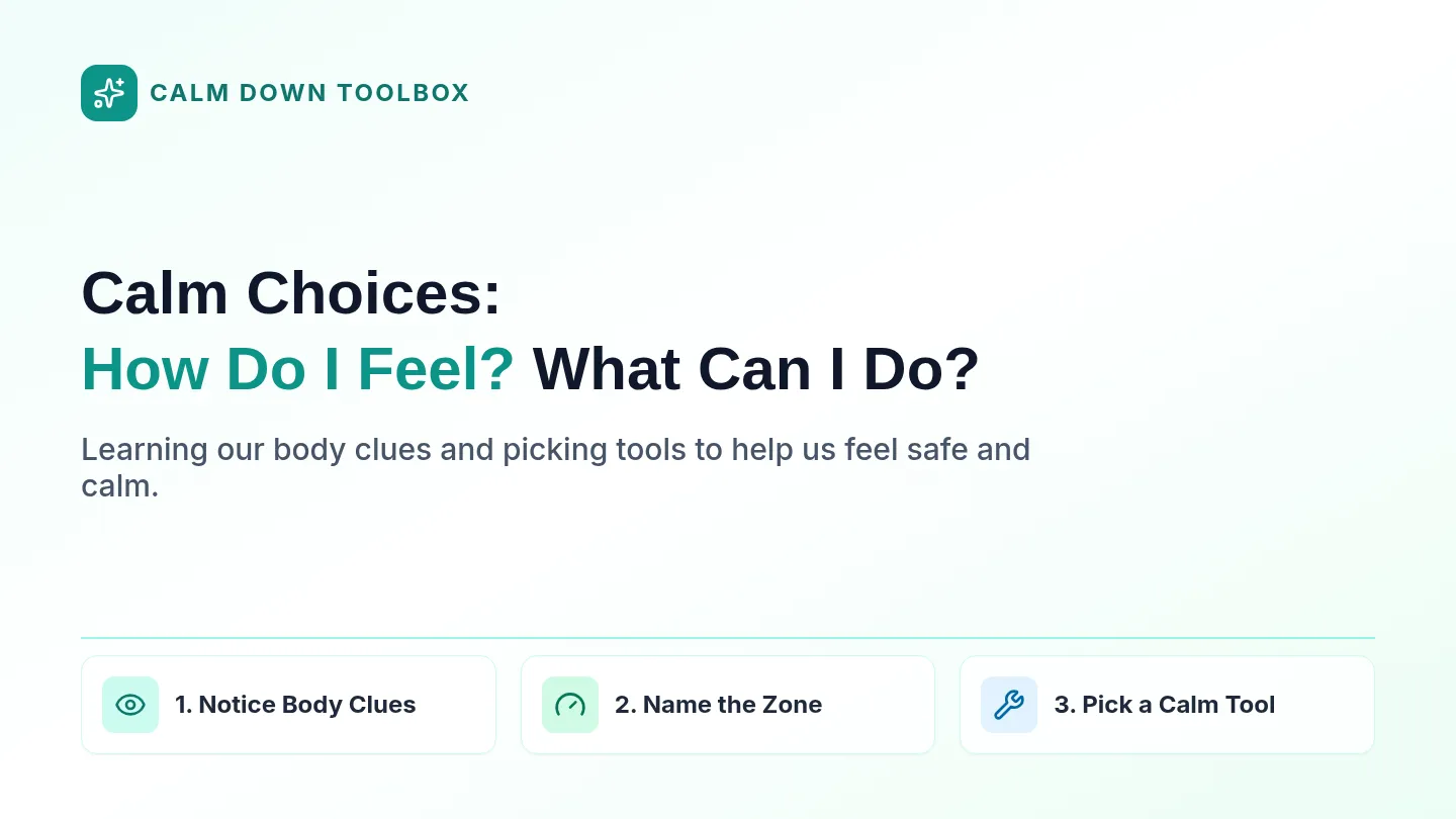 Calm Choices Visual Slides