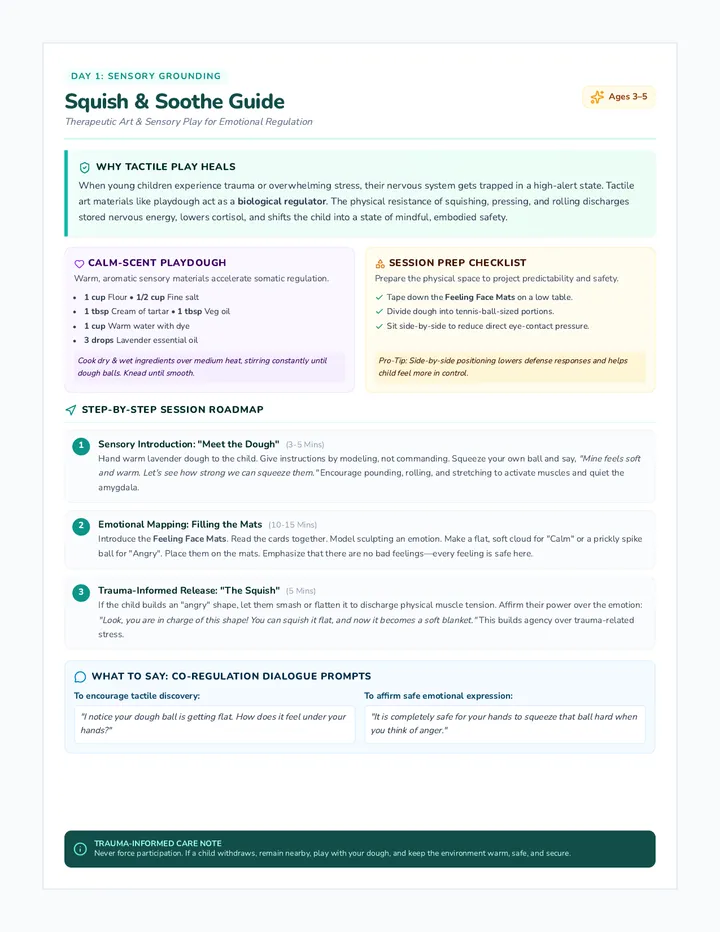 Squish and Soothe Caregiver Guide