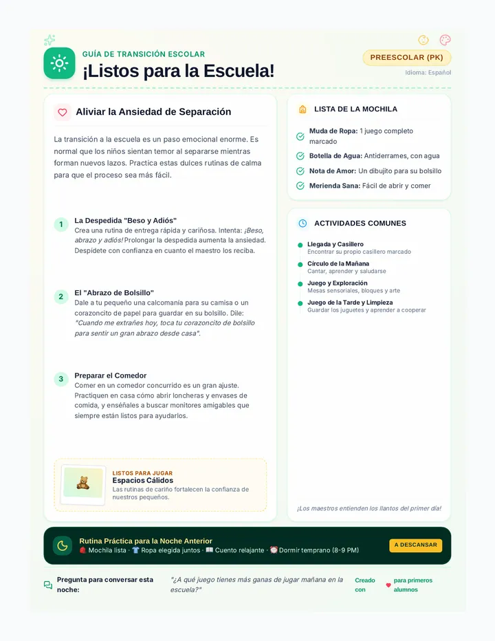 Preschool Readiness Spanish Newsletter