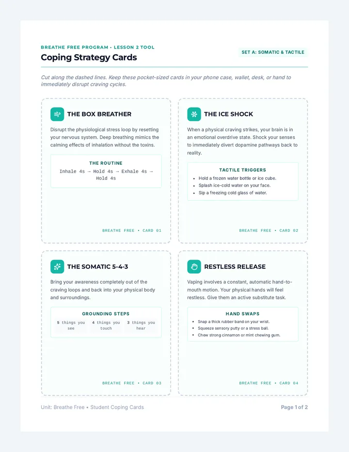 Coping Strategy Cards