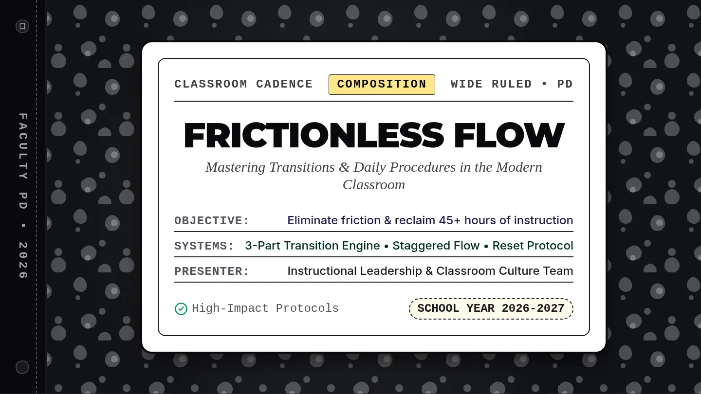 Frictionless Flow Slides