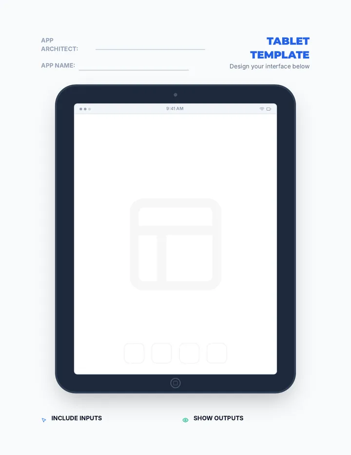 App Tablet Template