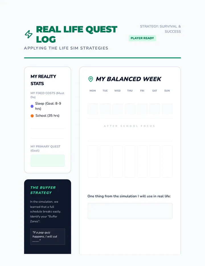 My Real Life Quest Log