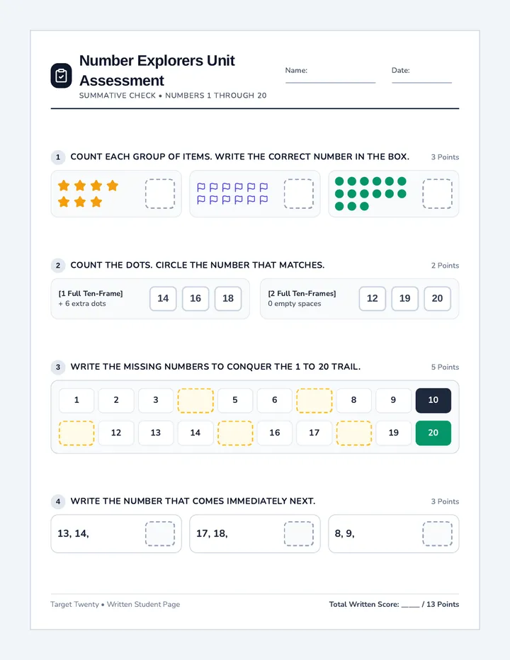 Target Twenty Assessment