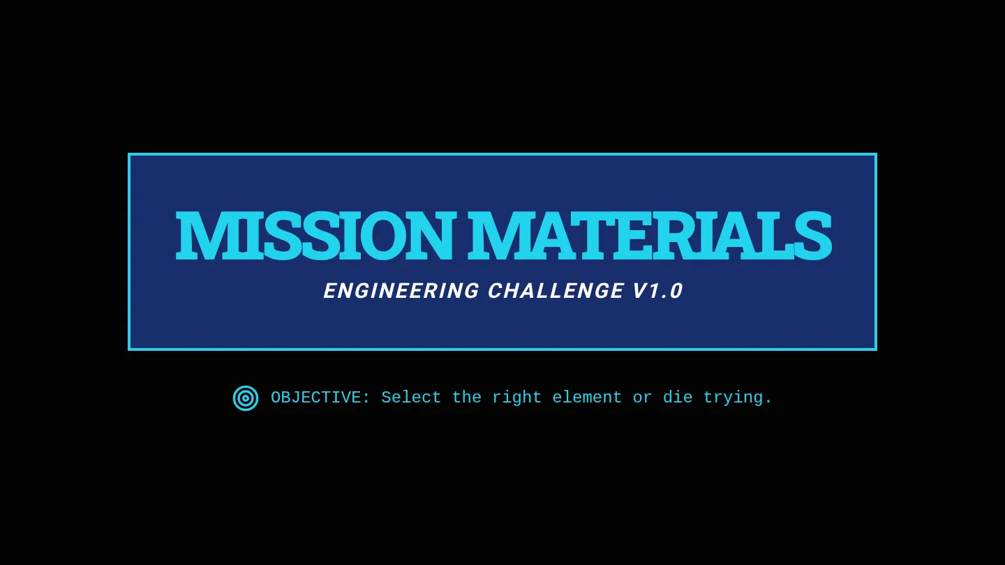Mission Materials Slides