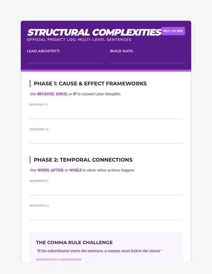 Complex Blueprint Sheet
