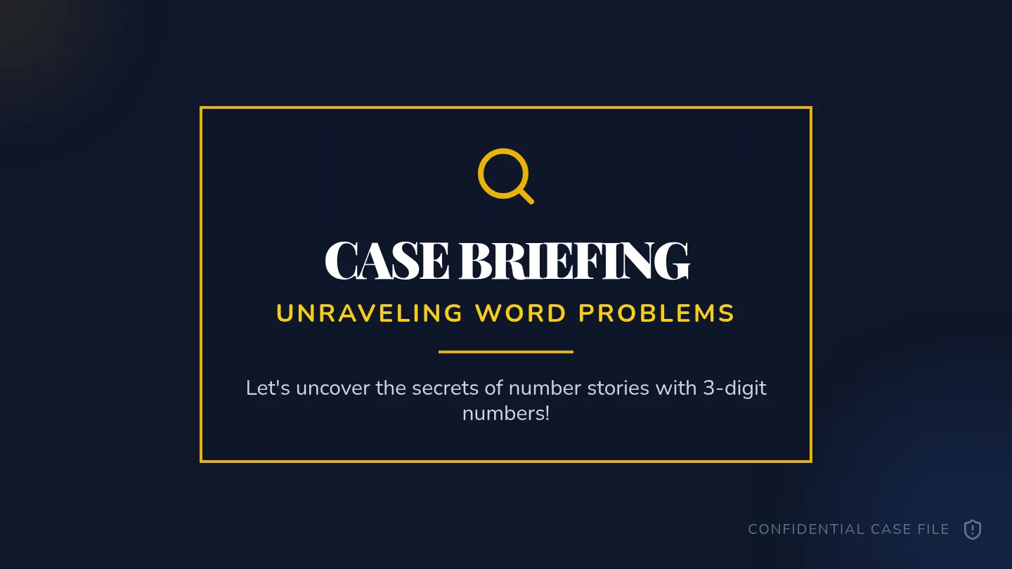 Unraveling Word Problems Slides