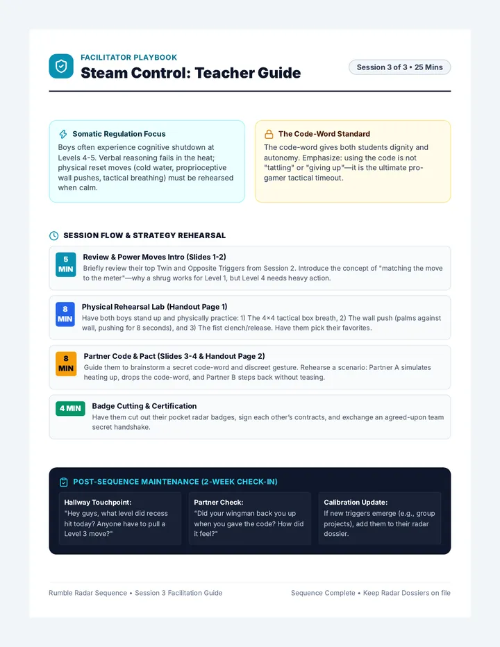 Steam Control Teacher Guide