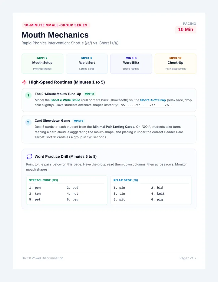 Mouth Mechanics Teacher Guide