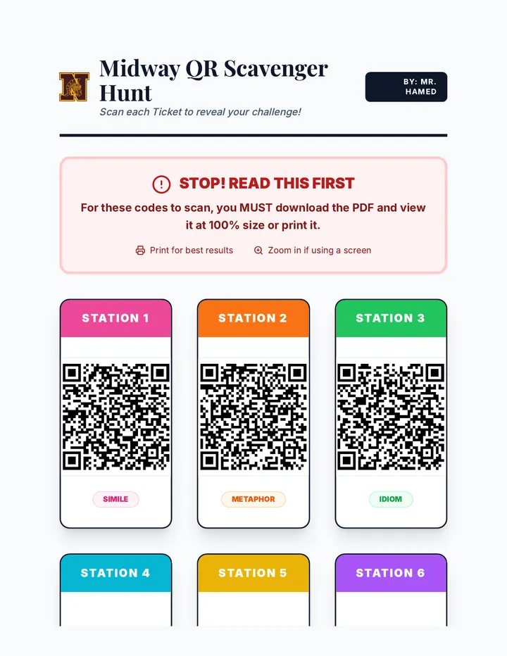 Midway Scavenger Hunt Scannable Fixed v2