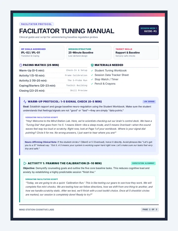 Facilitator Tuning Manual