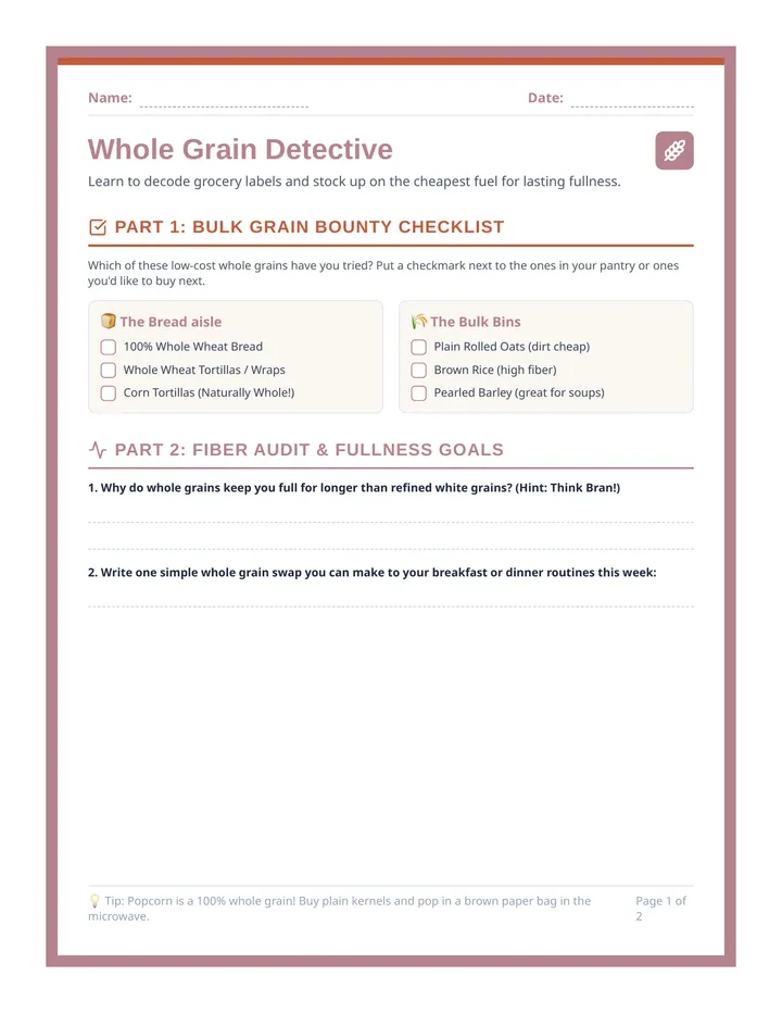Grain Gains Handout