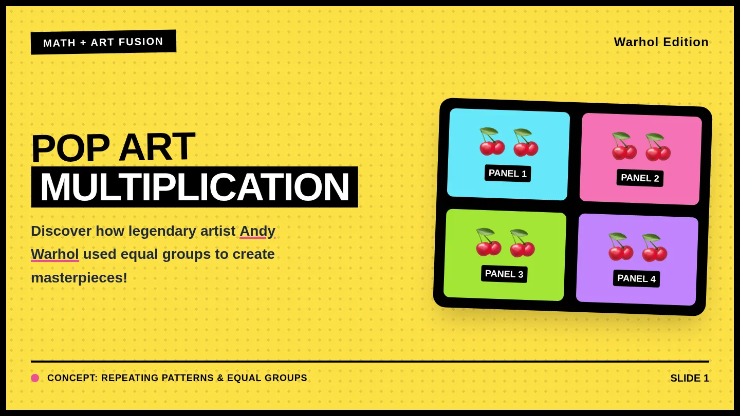 Pop Art Multiplication Slides