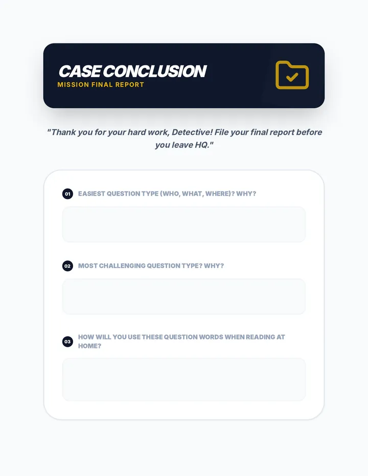 Detective Case Conclusion