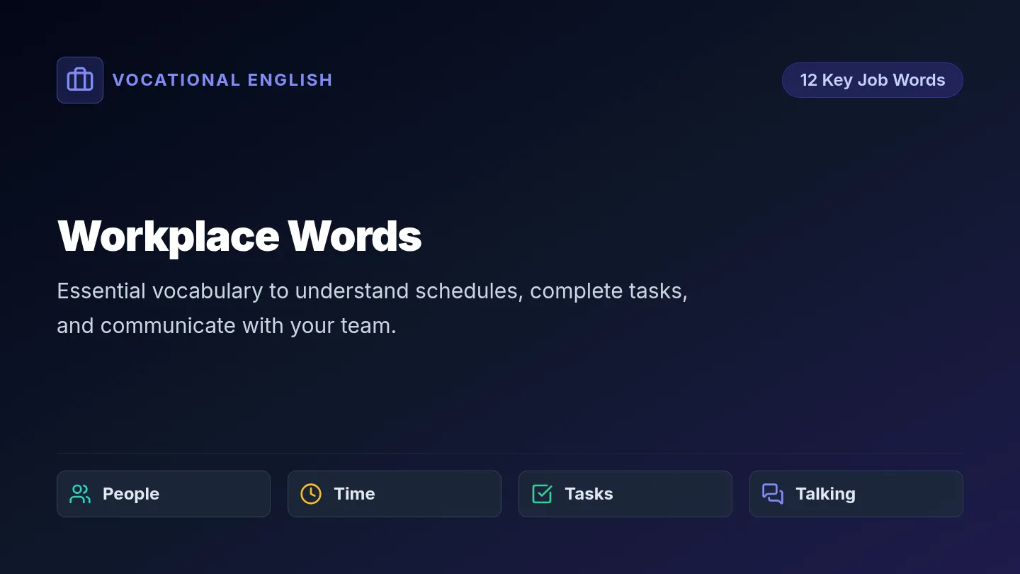 Workplace Words Slides