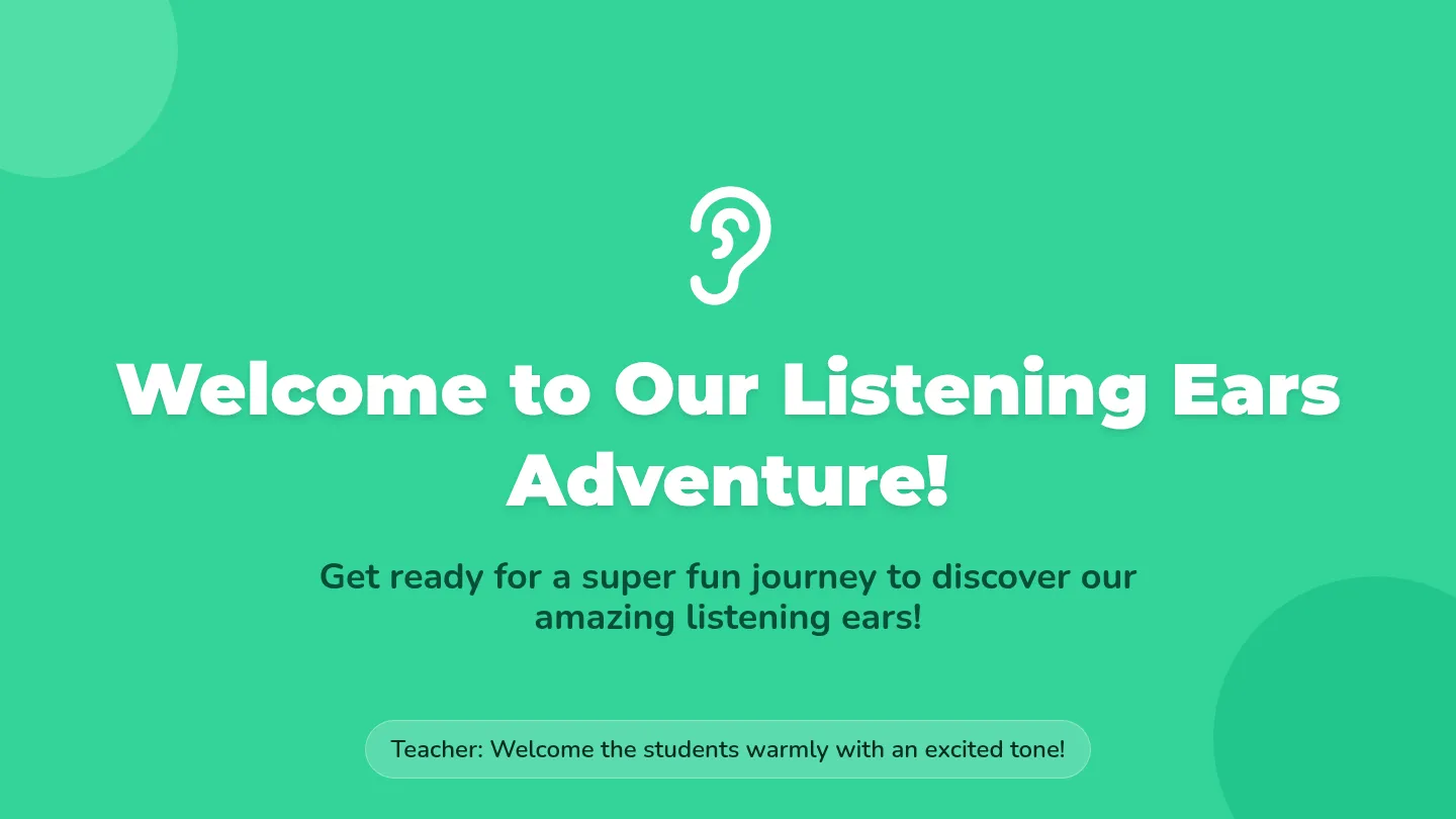Listening Ears Slides