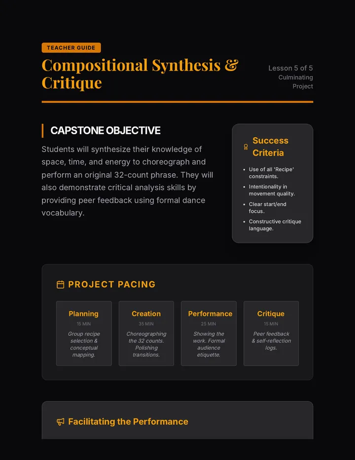 Compositional Synthesis Teacher Guide