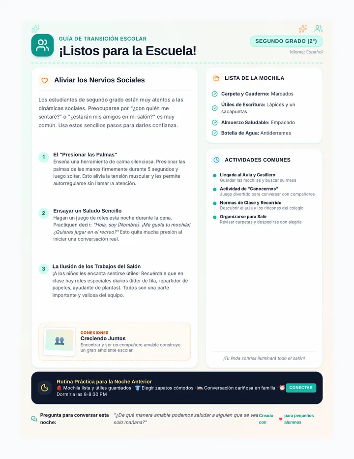 Second Grade Readiness Spanish Newsletter