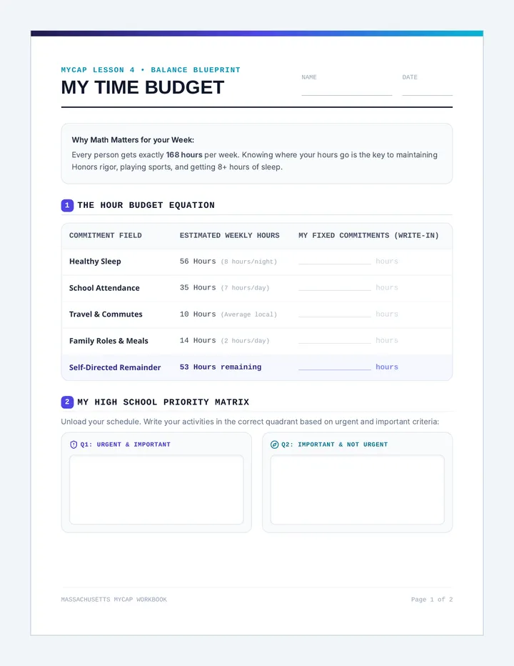 Balance Blueprint Planner