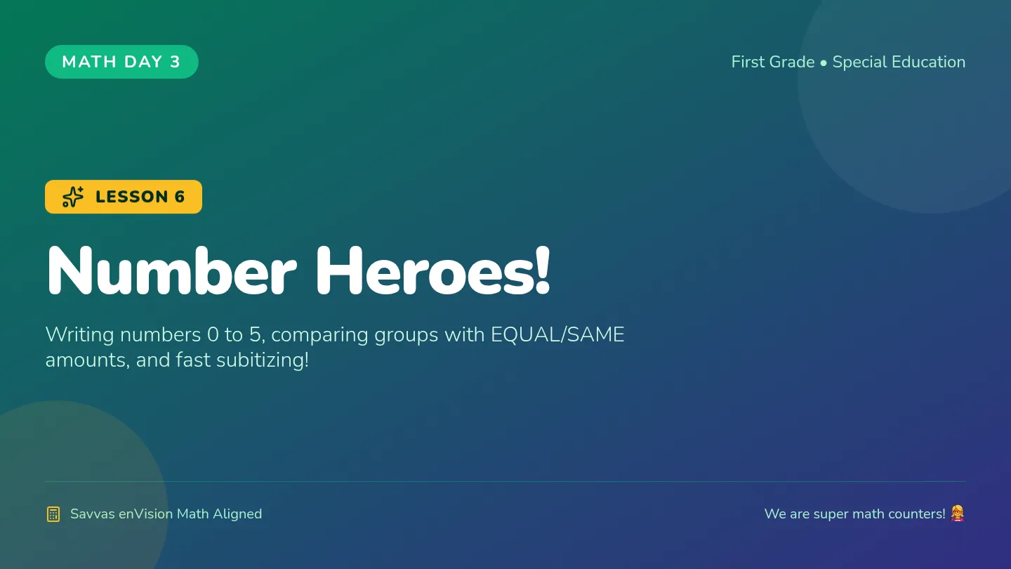Number Heroes Slides