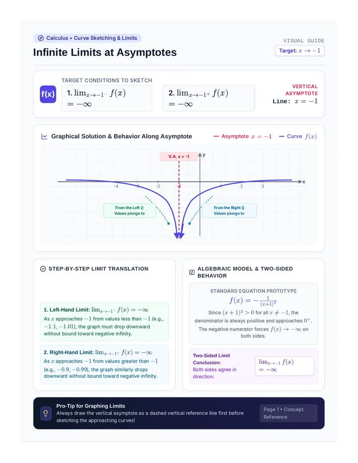 Infinite Limits Sketch Worksheet