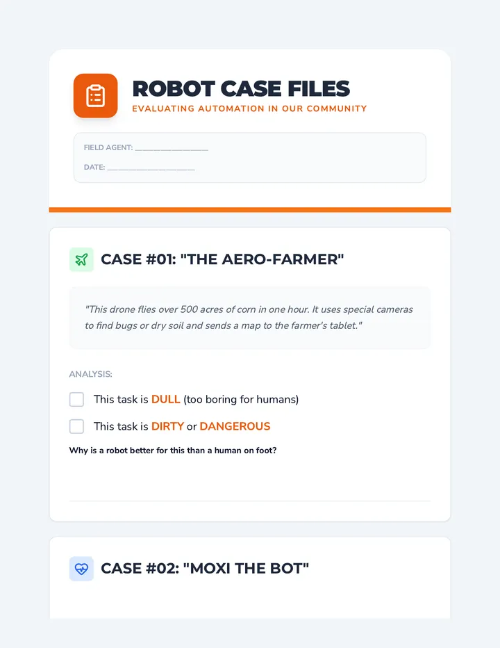 Robot Case Study Worksheet