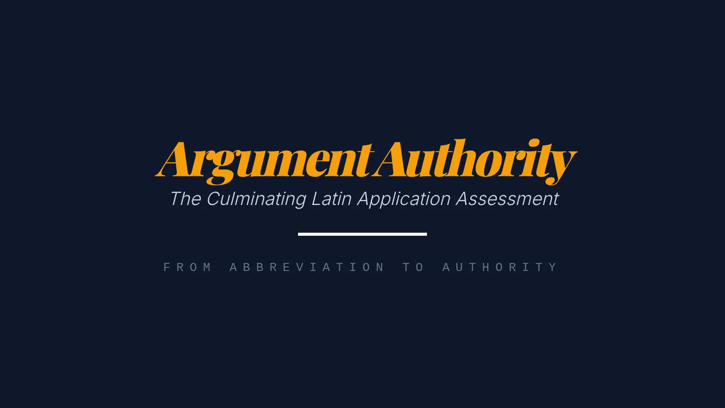 Argument Authority Slides