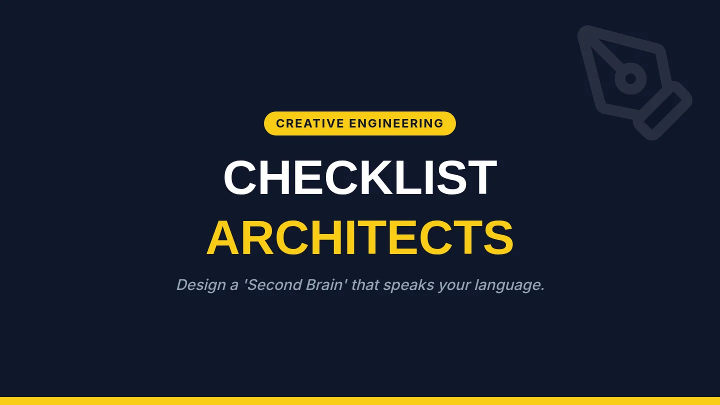 Checklist Architect Slides