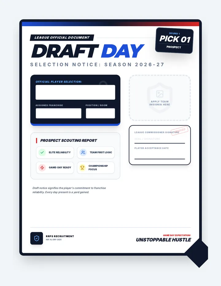 Official Draft Notice Flyer