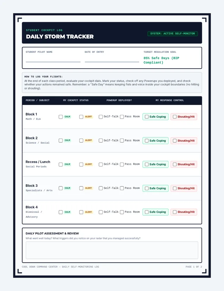 Storm Tracker Sheet