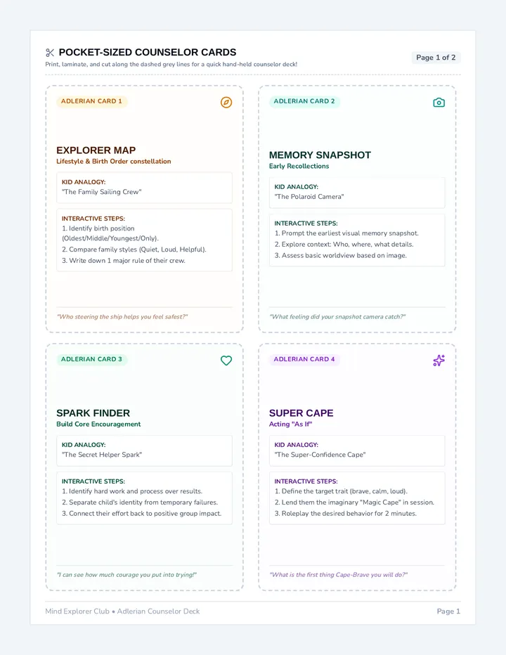 Counselor Tool Cards