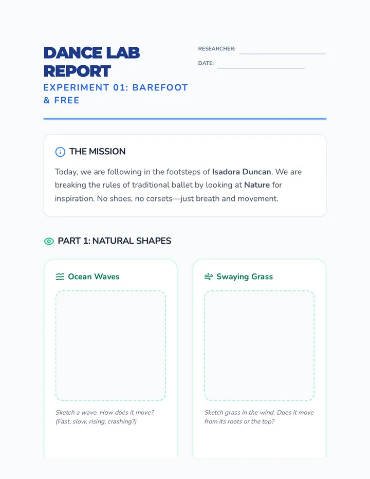 Nature Rhythm Worksheet