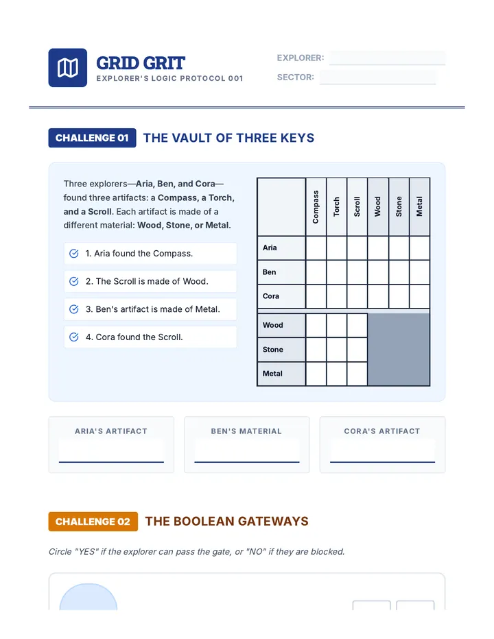 Grid Grit Worksheet