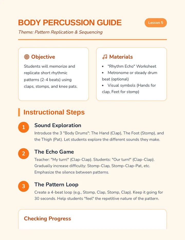 Body Music Teacher Guide