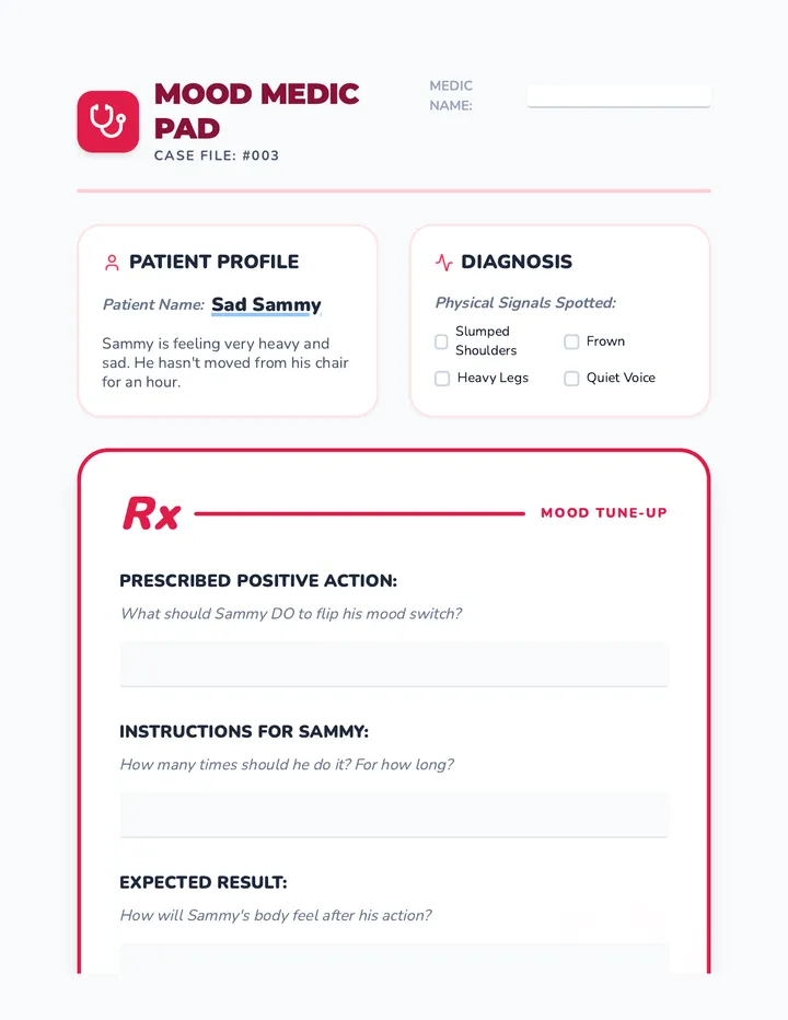 Mood Medic Prescription Worksheet