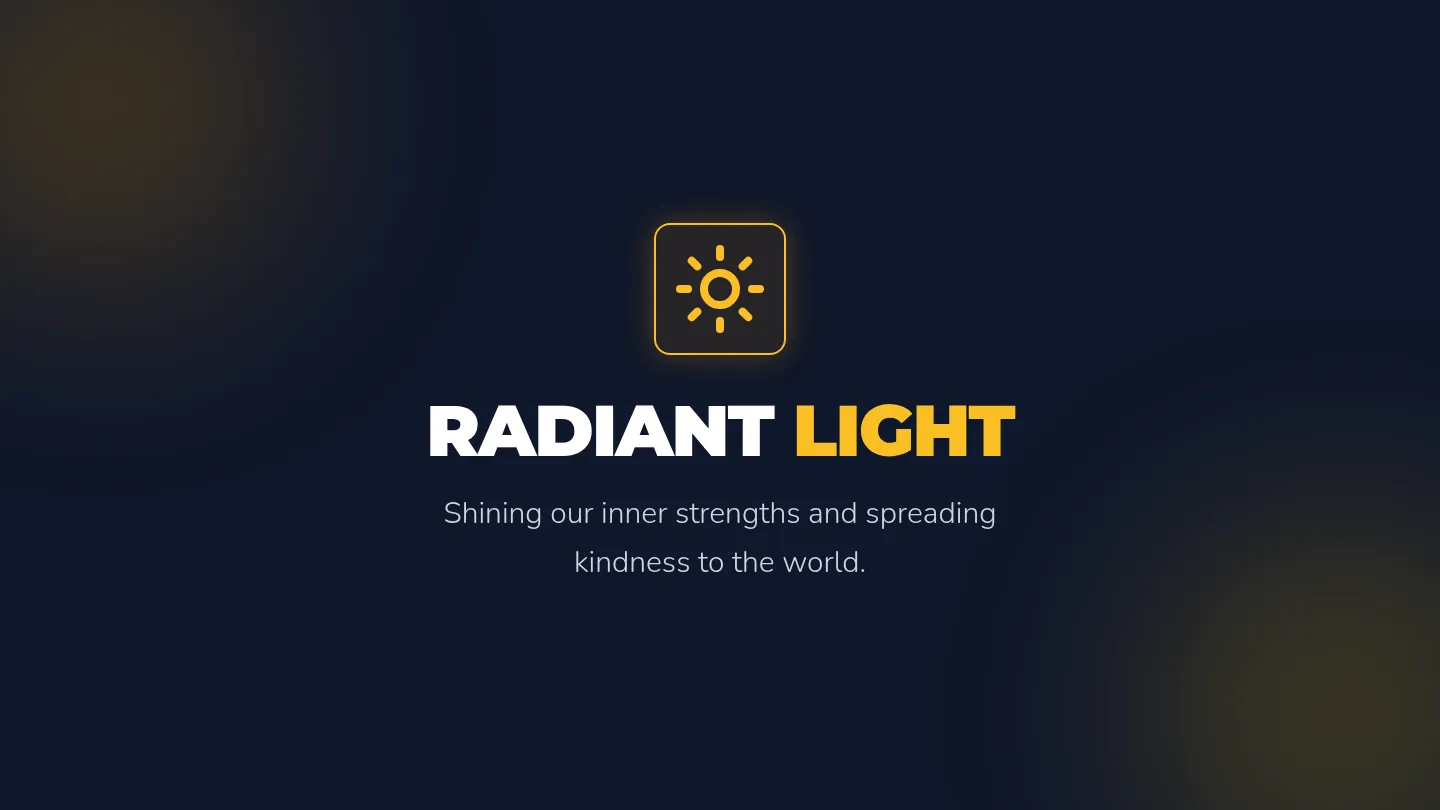 Radiant Light Slides