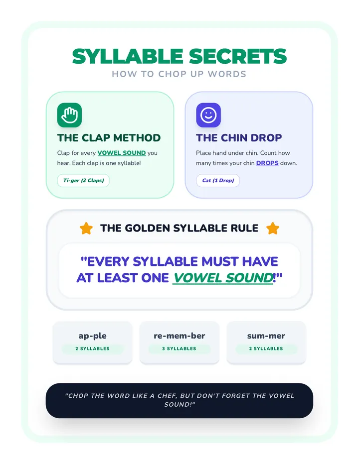 Syllable Secrets Anchor Chart
