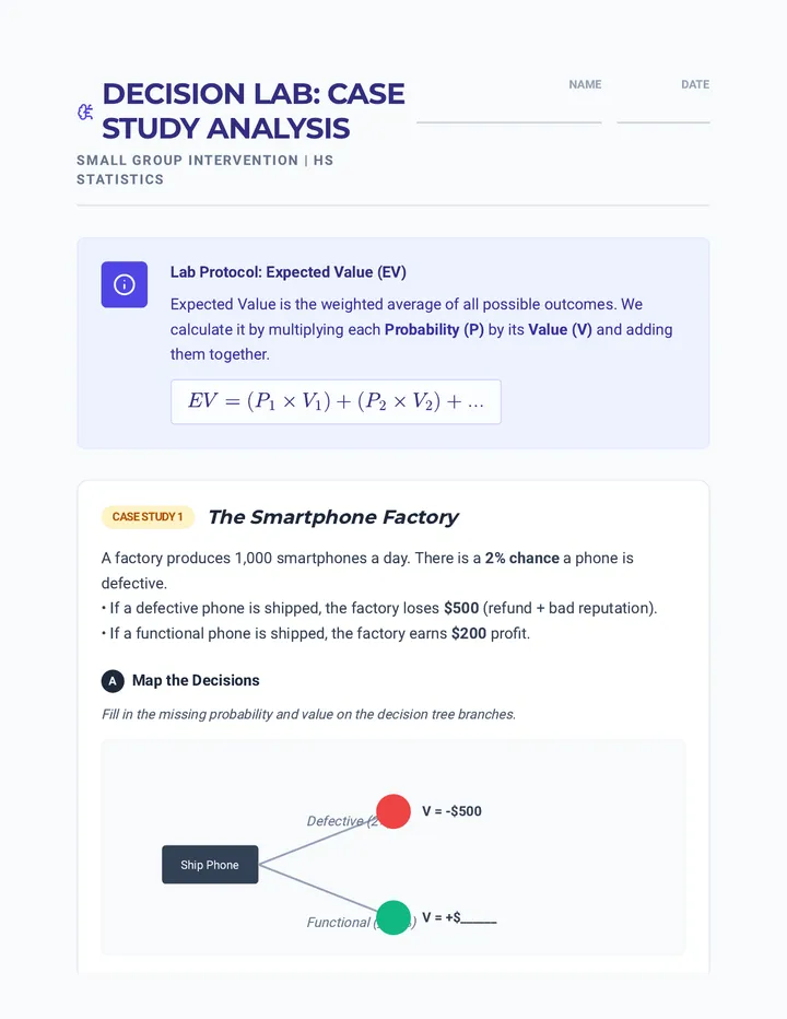 Decision Lab Worksheet