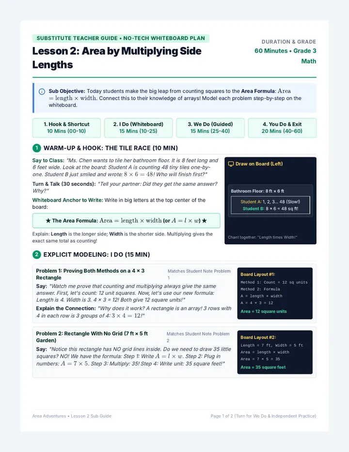 Multiply Area Sub Guide