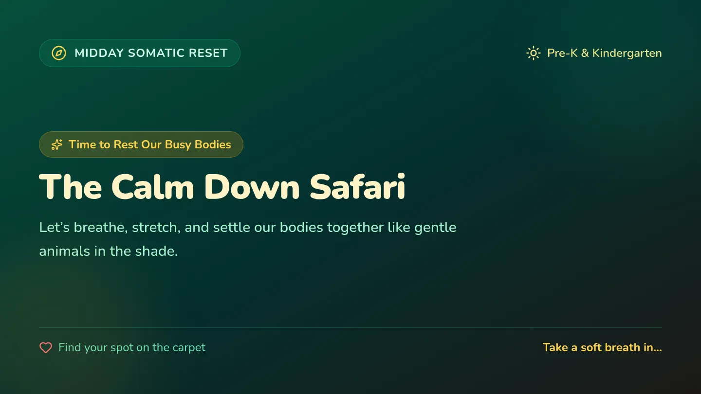 Calm Safari Slides
