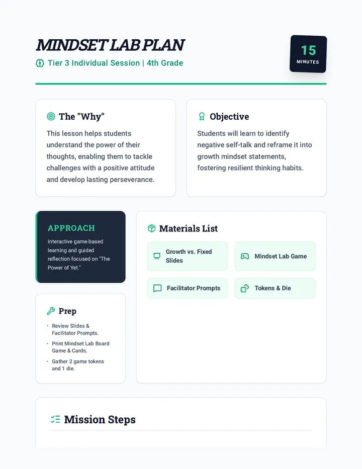 Mindset Match Plan Document