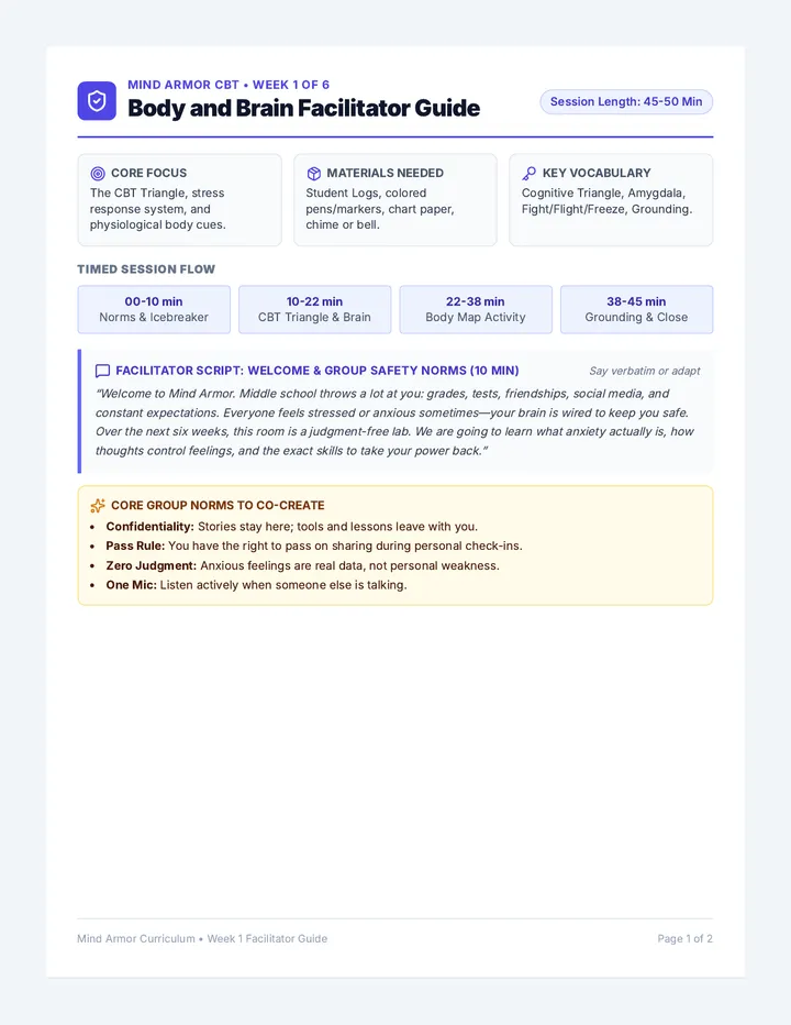 Body and Brain Facilitator Guide